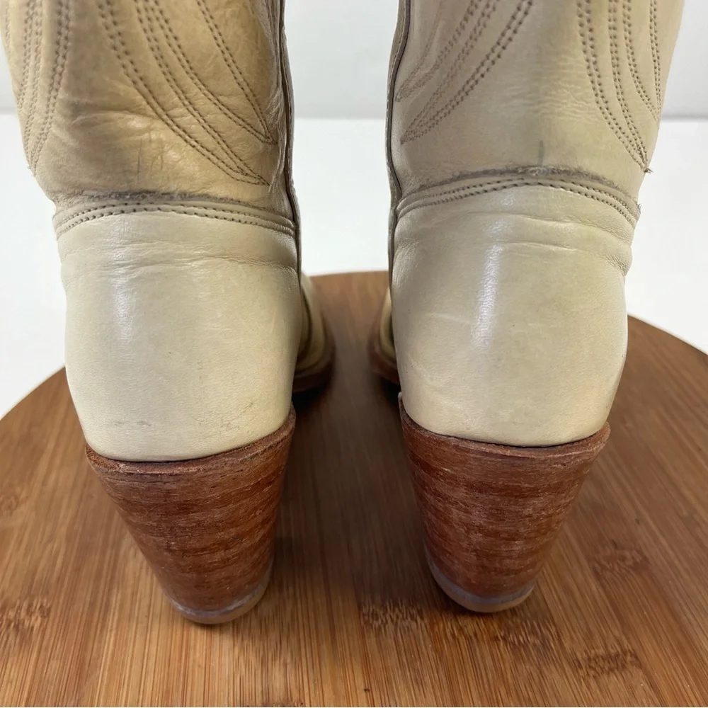 VTG Miss Capezio USA Leather Western Cowgirl Boots - Picture 9 of 10